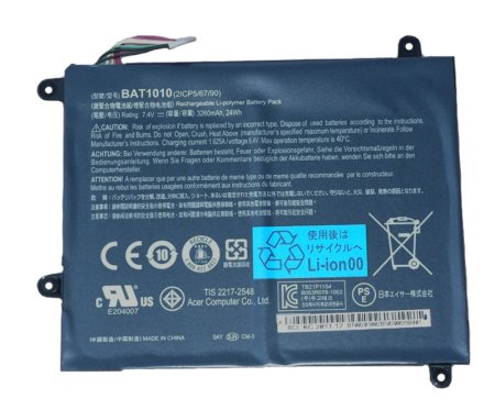 (image for) Original Battery Acer Iconia Tab A500-10s08u A500-10s16u 3260mAh 24Whr