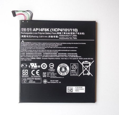 (image for) Original Battery Acer Iconia One 8 B1-810HD B1-810-11L3 17.2Whr